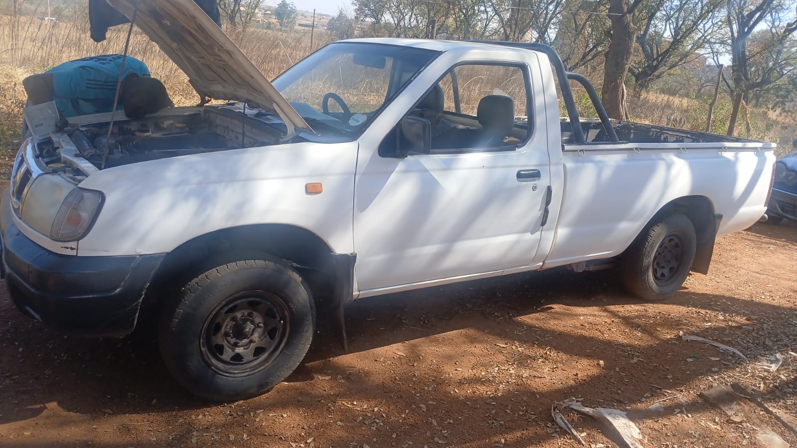White Nissan Hardbody Pickup Truck for Sale